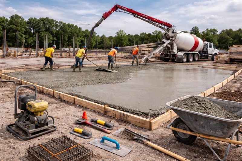 Commercial Slab Construction in Greenville, SC